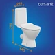 Унитаз-компакт FLAVIS 031 3/6 DPL EO slim