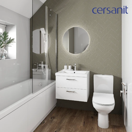 Зеркало ECLIPSE smart 60x60 в черной рамке