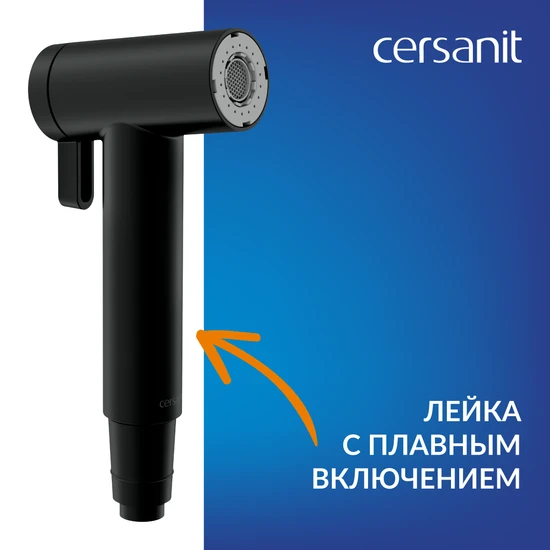 Смеситель с гигиеническим душем OLIVA черный