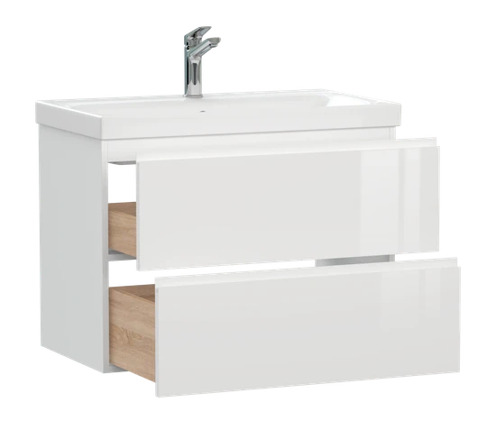 Комплект тумба с раковиной MODUO 80 белый