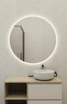 Зеркало ECLIPSE Fusion 100x100 с подсветкой круглое