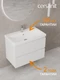 Комплект тумба с раковиной MODUO 80 белый