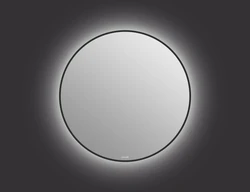 Зеркало ECLIPSE smart 80x80 в черной рамке