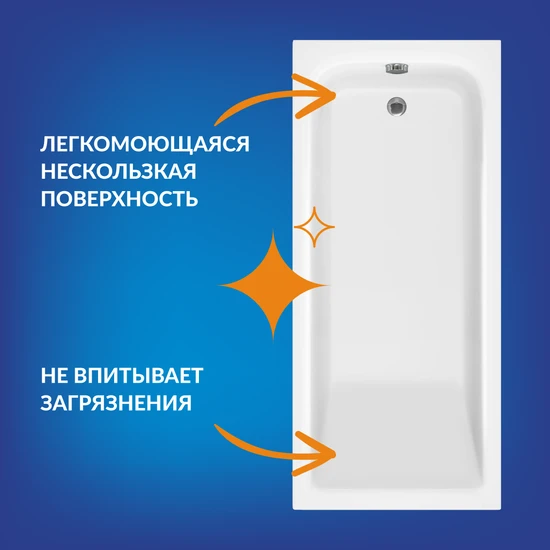 Ванна прямоугольная COMO 170*75