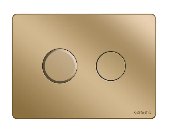Кнопка ACCENTO CIRCLE для AQUA пневматическая пластик золотой матовый