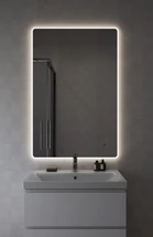 Зеркало ECLIPSE Fusion 80x120 с подсветкой прямоугольное