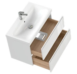Комплект тумба с раковиной MODUO 80 белый