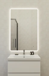 Зеркало ECLIPSE Fusion 80x120 с подсветкой прямоугольное