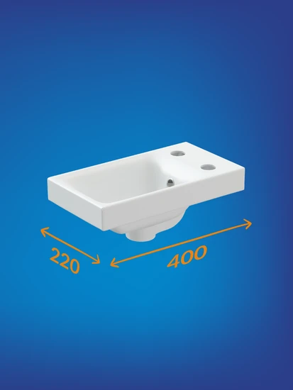 Раковина мебельная MODUO 40 2 отв.