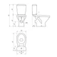 Унитаз-компакт MELAR 031 3/6 DPL EO slim