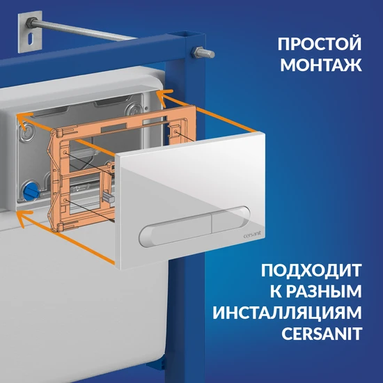 Кнопка ESTETICA пластик белый