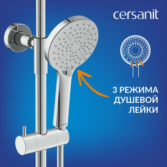 Душевая система OLIVA хром