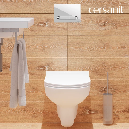 Комплект CITY CO DPL EO slim + LINK PRO + ESTETICA белый с рамкой хром