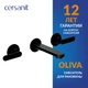 Смеситель для раковины OLIVA встраиваемый черный