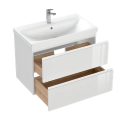 Комплект тумба с раковиной MODUO 80 белый