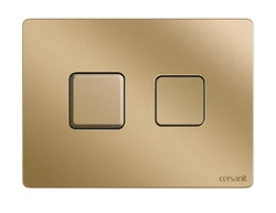 Кнопка ACCENTO SQUARE для AQUA пневматическая пластик золотой матовый