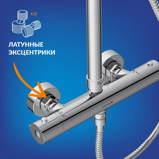 Душевая система BRASKO с термостатом