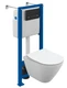 Комплект CITY SMART CO DPL EO slim + VECTOR + ESTETICA пластик черный матовый с рамкой хром