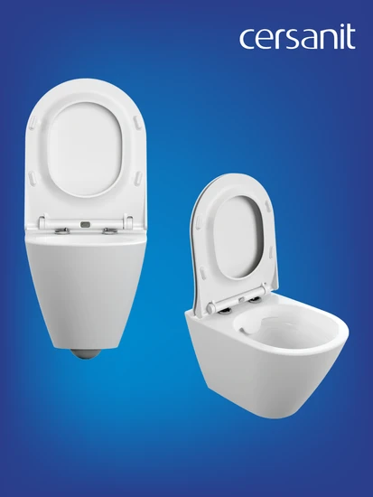 Подвесной унитаз CITY OVAL Clean On DPL EO slim