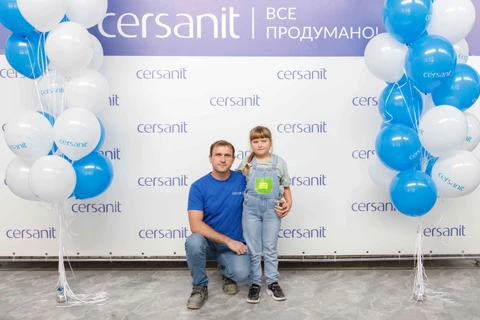 Детский праздник прошёл на двух заводах Cersanit