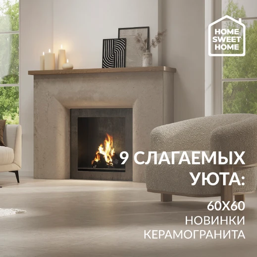 9 слагаемых уюта: Новинки керамогранита 60х60