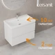 Комплект тумба с раковиной MODUO 80 белый