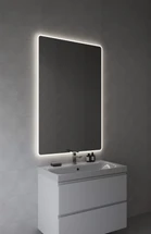 Зеркало ECLIPSE Fusion 80x120 с подсветкой прямоугольное