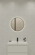 Зеркало ECLIPSE smart 60x60 в черной рамке
