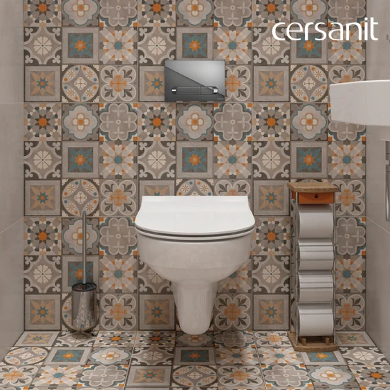 Комплект CITY DPL EO slim инсталляция AQUA 40 SMART M кнопка ESTETICA пластик хром глянцевый