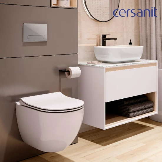 Комплект BRASKO SMART DPL EO slim инсталляция AQUA 40 SMART M кнопка ESTETICA пластик белый LP