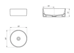 Раковина CREA 38 RING