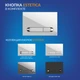 Комплект CITY CO DPL EO slim + LINK PRO + ESTETICA белый с рамкой хром