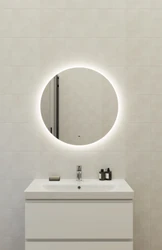 Зеркало ECLIPSE Fusion 72x72 с подсветкой круглое