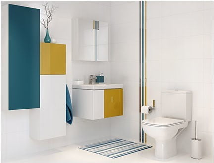 Сила цвета. Современные тенденции в дизайне интерьеров ванных комнат. 1