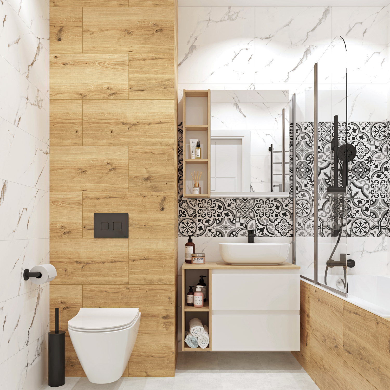 Дизайн ванной комнаты с душевой: фото интерьеров | бородино-молодежка.рф