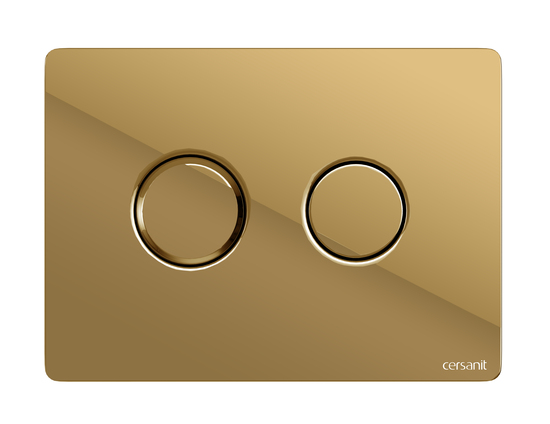 Кнопка ACCENTO CIRCLE для AQUA пневматическая пластик золотой глянцевый