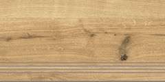 Ступень Cersanit Woodhouse коричневый рельеф 29,7x59,8 WS4O116