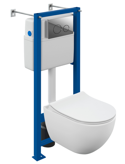 Комплект BRASKO SMART CO DPL EO slim + VECTOR + TWINS пластик хром глянцевый