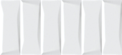 Плитка Cersanit Evolution кирпичи белый рельеф 20x44 EVG053
