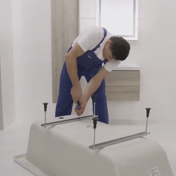 Установка ванны Cersanit на ножки: видеоинструкция